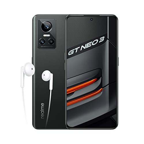 realme GT NEO 3 80W - 8+256GB, 5G Smartphone, Display Super OLED 120Hz, MTK Dimensity 8100 5 nm, Charge SuperDart 80 W, Dual Sim, NFC, Asphalt Black