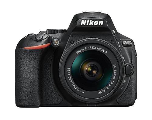 Nikon D5600 Fotocamera Reflex Digitale con Obiettivo AF-P DX NIKKOR 18-55mm VR, 24,2 Megapixel, LCD Touchscreen ad Angolazione Variabile 3', Nero
