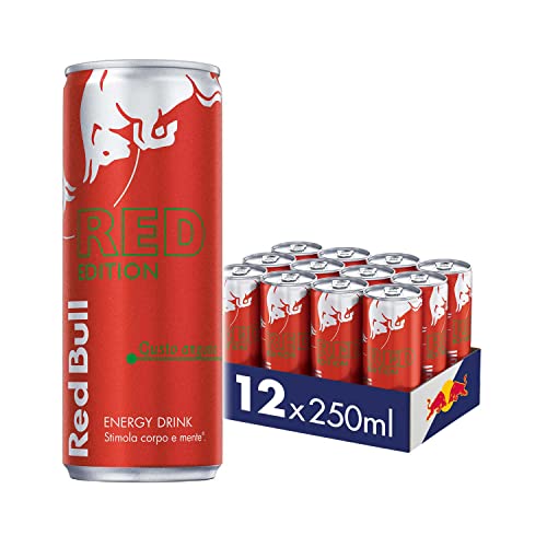 Red Bull Energy Drink, Gusto Anguria, 250 ml (12 Lattine)