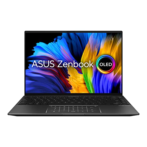 ASUS ZenBook 14 UN5401QA#B09R2963MN, Notebook in Alluminio con Monitor 14' Touchscreen OLED 2,8K Glossy, AMD Ryzen 7 5800H, RAM 16GB, 512GB SSD PCIE, Windows 11 Home, Jade Black