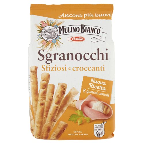 Mulino Bianco Grissini Sgranocchi Croccanti, Perfetti come Snack, 210 g