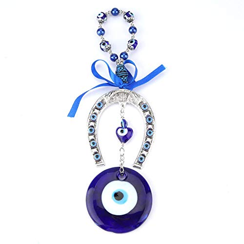 Perle blu malocchio perline ornamento amuleto delicato ciondolo in vetro blu casa protezione fortunata appeso a parete Decor - D