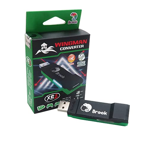 Mcbazel Brook Wingman XB 2 Convertitore Supporto Controller Wireless/Cablato/5-Velocità Turbo Funzione Pulsante Rimappatura per Xbox Original/Xbox 360/Xbox One/Xbox Series X|S/PS5/PS4/Switch Pro/PC