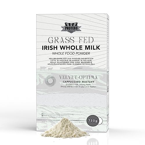 PROTERO Latte die pascolo in polvere intero | grass-fed irlandese | a lunga conservazione | essiccato a spruzzo senza additivi - 750g
