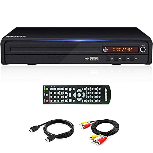 Lettore DVD compatto per TV, lettore DVD multi-regione, MP3,Mpeg4, lettore DVD / CD per uso domestico, con HDMI / AV / USB / MIC