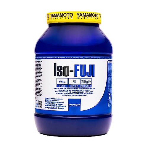 YAMAMOTO Nutrition, Iso-Fuji Volactive 2 kg, Integratore di Proteine del Siero del Latte Isolate Ultrafiltrate, Proteine in Polvere Isolate, Gusto Vaniglia
