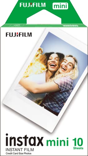 Fujifilm Instax Mini Film Pellicola Istantanea Per Fotocamere Instax Mini, Formato 46X62 Mm, Confezione Da 10 Foto, Bianco