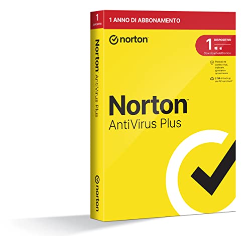 Norton Antivirus Plus 2023 | 1 Dispositivo | Licenza di 1 anno | PC o Mac