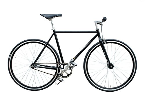WOO HOO BIKES - Classic Black 19' - Bicicletta a cambio fisso, Fixie, bici da pista (19')