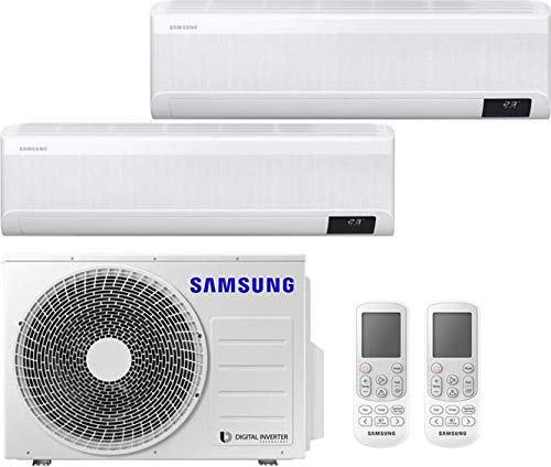 Samsung Windfree Avant - Climatizzatore Dual Split 7000 + 7000 Btu, Inverter, Pompa di Calore, A+++/A++, Gas R32