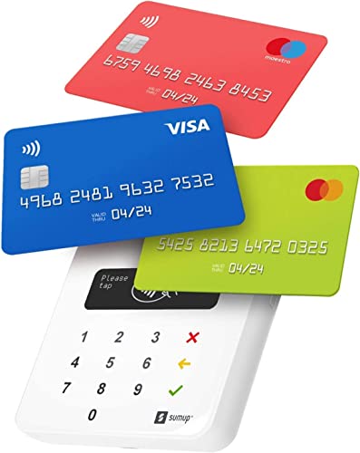 Lettore di carte mobile SamUp Air per pagamenti con carta di debito, credito, Apple Pay, Google Pay. Dispositivo contactless - avvicina soltanto la carta, il telefono o in modalità Chip & Pin