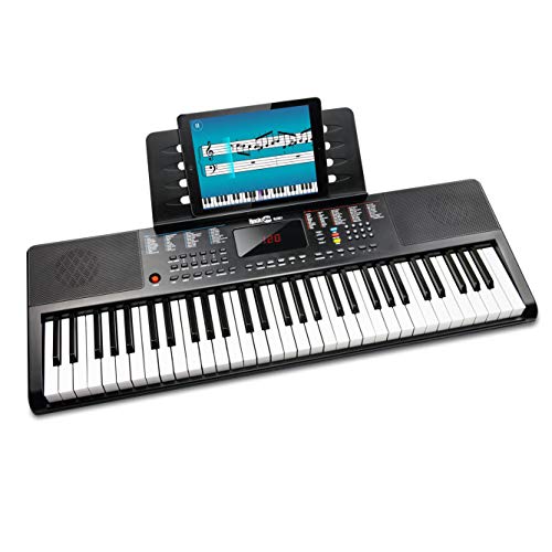 RockJam Pianoforte con tastiera LED compatta a 61 tasti