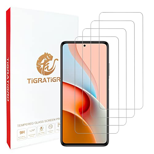 Tigratigro[4 Pezzi] Adatto per Xiaomi Redmi Note 9S/Redmi Note9 PRO/Redmi Note 9PROMax pellicola in vetro temperato (6,67')-HD 9H durezza, 0,33 mm super trasparente