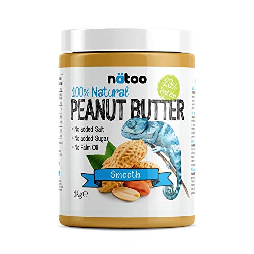 NATOO 100% Burro d'arachidi Peanut Butter 30% Protein Smooth - 1Kg