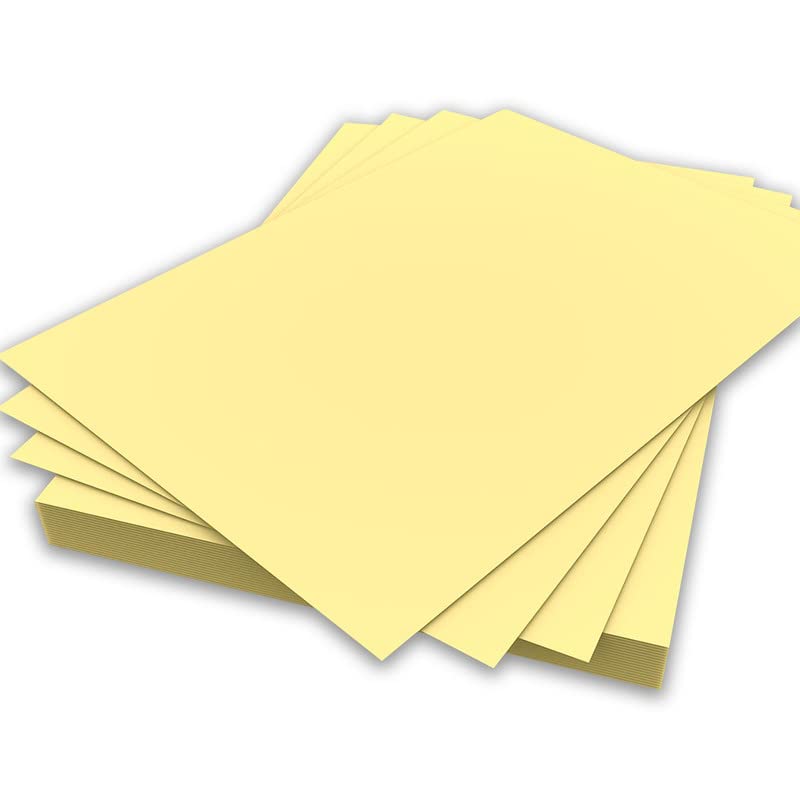 Carta A5 di colore giallo 80 g/m² Stampante bifacciale Copiatrice Origami Volantini Disegno Scuola Ufficio Stampa 148 mm x 210 mm (A5 Carta gialla - 80 g/m² - 100 fogli)