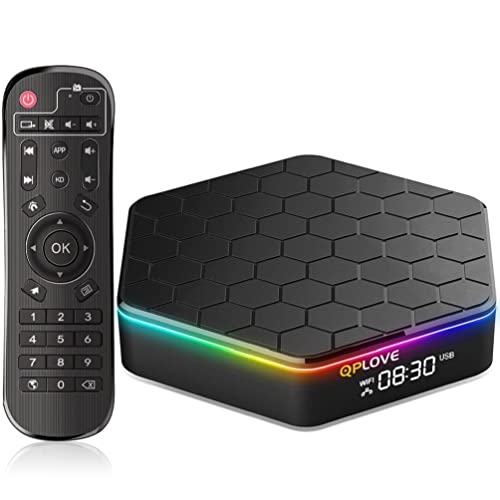 Android TV Box, 4GB RAM 64GB ROM Android 12.0 TV Box H618 Quad-Core Cortex-A53 CPU Support 3D 6K 2.4G/5.0G WiFi6 BT 5.0 Smart TV Box