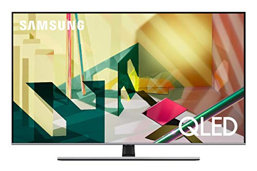 Samsung TV QE55Q74TATXZT Serie Q70T Modello Q74T QLED Smart TV 55', con Alexa integrata, Ultra HD 4K, Wi-Fi, Silver, 2020, Esclusiva Amazon