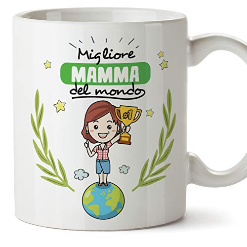 Mugffins Tazza Mamma - Migliore Mamma del Mondo - Tazza Originale in Ceramica Idea Regalo Festa della Mamma