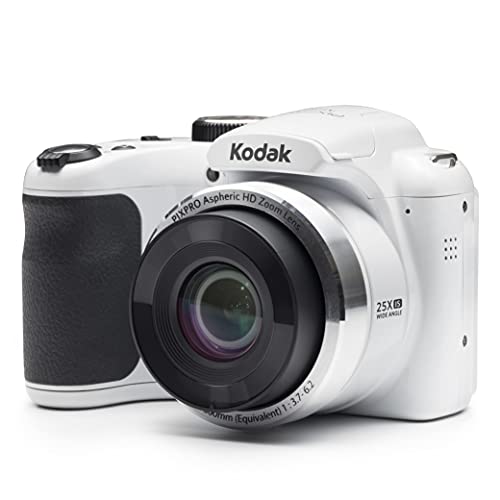 Kodak PIXPRO Astro Zoom AZ252-WH - Fotocamera digitale da 16 MP con zoom ottico 25X e LCD da 3', Bianco