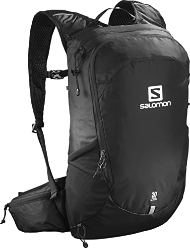 Salomon Trailblazer 20 Zaino per Escursioni Unisex, Versatilità, Facilità di utilizzo, Comfort e leggerezza, Nero, Black