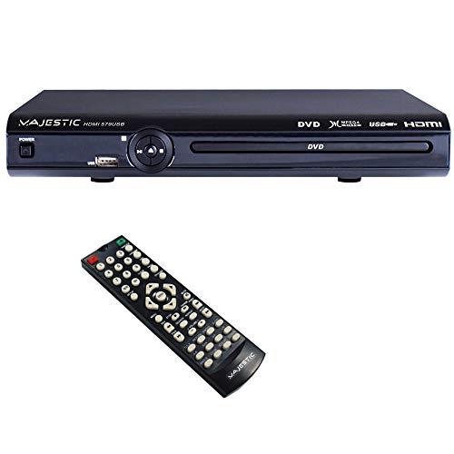 Majestic HDMI-579, Lettore DVD-MPEG 4 con uscita HDMI e ingresso USB, Nero