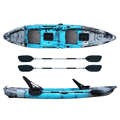 ATLANTIS Kayak-Canoa Cosmic KARP cm 390 Azzurro/Grigio - 2 gavoni - 2 seggiolini - 2 pagaie