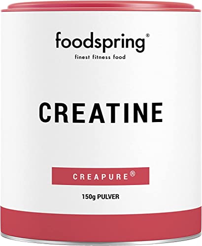 foodspring Creatina in polvere, 150 g, creatina monoidrato pura per la crescita muscolare, la forza e la resistenza, Made in Germany