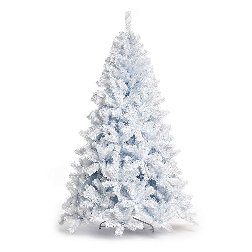 Nataland Albero di Natale Artificiale Bianco Modello Artide Altezza 210 Cm, Abete Super Folto con Effetto Realistico e Rami con Aghi Anticaduta (210 Cm, Artide)