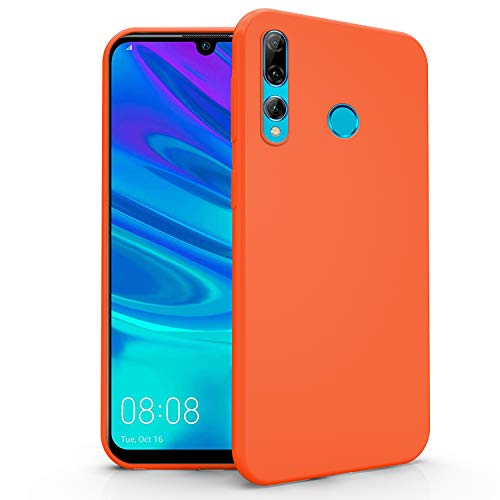 N NEWTOP Cover Compatibile per Huawei P Smart Plus 2019, Custodia TPU Soft Gel Silicone Ultra Slim Sottile Flessibile Case Posteriore Protettiva (Arancione)