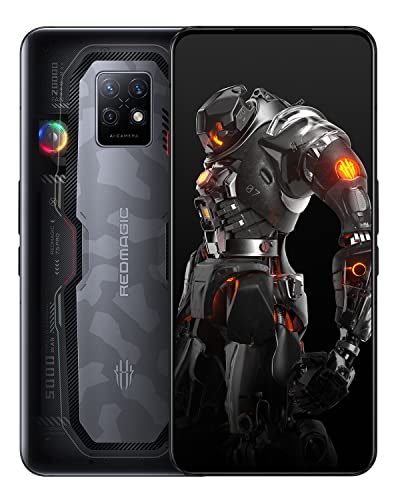 REDMAGIC 7S Pro 120Hz Gaming Cellulare, 5G Android Smartphone, 18GB RAM+512GB ROM, Snapdragon 8+ Gen 1, 6.8' AMOLED Schermo, 5000mAh 65W Gaming Telefono, 64MP Fotocamera, Dual-Sim Nero&Trasparente