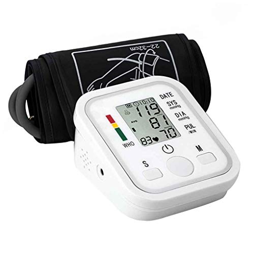 B-black Misuratore pressione LCD digitale automatico di pressione sanguigna del polso del monitor di battimento di cuore frequenza del polso del braccio Meter pulsometro