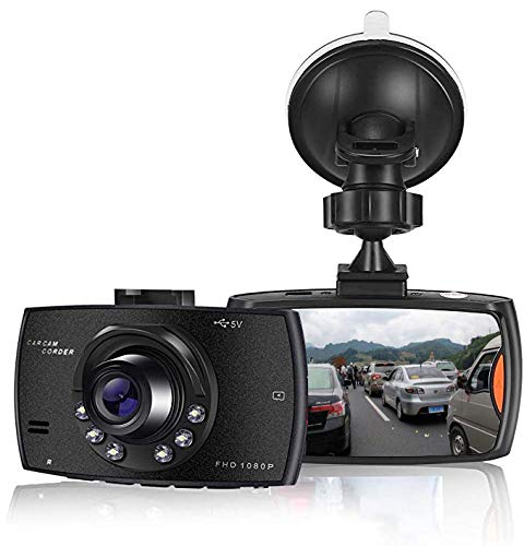 【2022 Nuova Versione】 Dash Cam FHD 1080P Video Telecamera per Auto, Grandangolare 170° con 2.4' Schermo LCD, Supporto G-Sensor, Registrazione in Loop, Monitor di Parcheggio