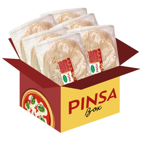 Pinsa Precotta Artigianale , 12 Basi | Pinsa Pronta in 5 Minuti , Oltre 60 Ore di Lievitazione , Prodotta in Calabria , Basi Pinsa da 250 grammi c.a.