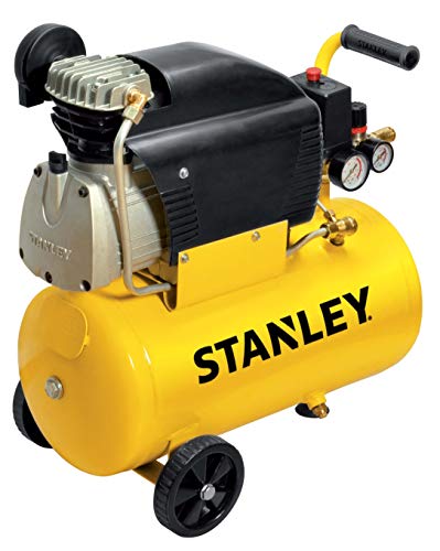 Stanley D211/8/24 Compressore 24 Litri 2Hp, 230 V, Giallo, 24 Kg