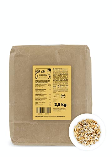 KoRo - Muesli bio 2,5 kg - Mix di cereali germinati biologici senza zucchero, ideali per colazione, pane, barrette e biscotti, ricchi di fibre, formato conveniente