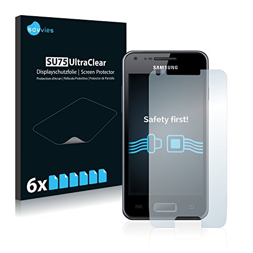 savvies 6-Pezzi Pellicola Protettiva Compatibile con Samsung Galaxy S Advance Protezione Schermo Trasparente