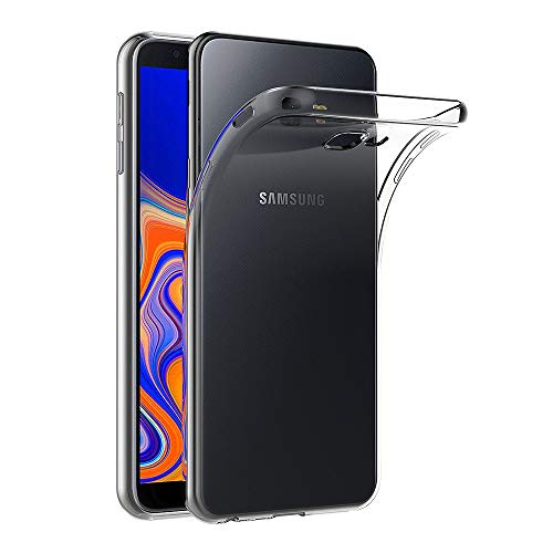 AICEK Cover Samsung Galaxy J4 Plus, Cover Samsung Galaxy J4+ Silicone Case Molle di TPU Trasparente Sottile Custodia per Samsung Galaxy J4+ (6.0 Pollici)