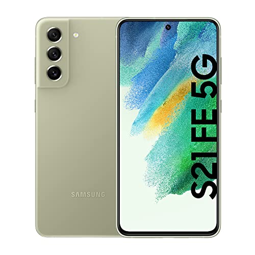Samsung Galaxy S21 FE 5G Smartphone Android 128GB SIM Free Display 6.4' Dynamic AMOLED 2X, 3 Fotocamere Posteriori Olive [Versione Italiana]