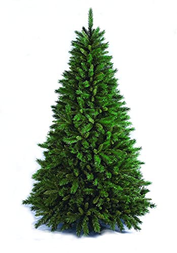 Flora New Tiffany Albero di Natale, Sintetico, Verde, 210 cm