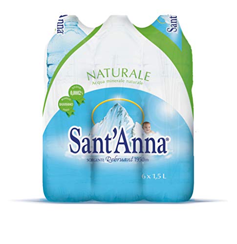 Acqua Sant'Anna naturale - sorgente Rebruant conf. da 6 bottiglie x 1,5 Lt a 0,44 centesimi di euro ognuna