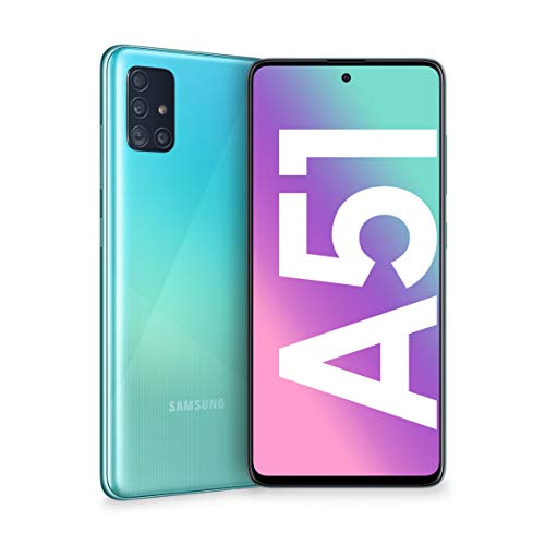 Samsung Galaxy A51 Smartphone,6.5'128 GB Espandibili, RAM 4 GB, 4G, Dual Sim, [Versione Italiana], Blue (Ricondizionato)