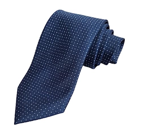 CARACCIOLO Cravatte sartoriali - Squisita fattura ed elegante varietà prodotte in seta italiana (Blu Notte)