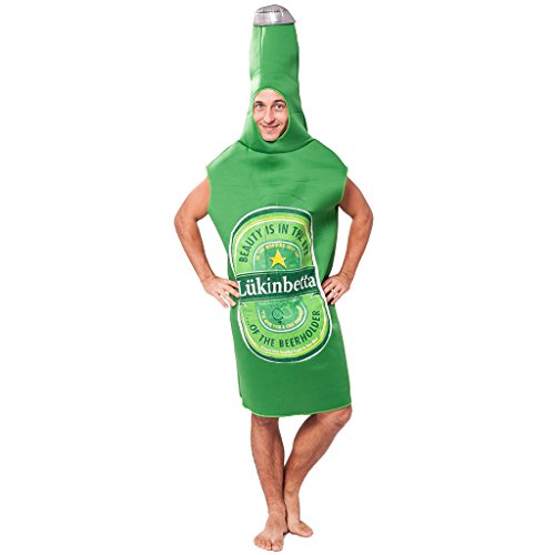 EraSpooky Uomo Adulti Bottiglia Birra Adulti Costume Commedia Gadget