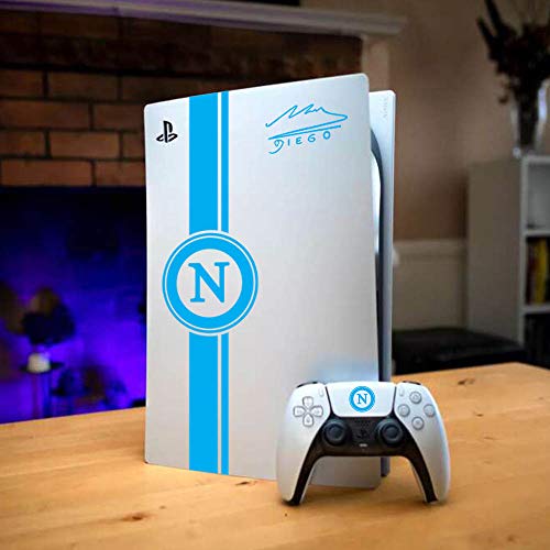 kamiustore Adesivo per Playstation 5 in Vinile Senza Fondo - Personalizza la Tua PS5 con Gli Adesivi per Console e Controller (Napoli)
