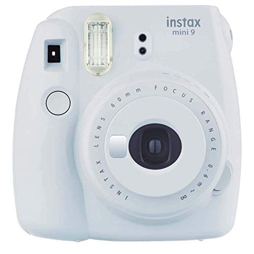 Fujifilm Instax Mini 9 Smoky White Fotocamera Istantanea per Foto Formato 62x46 mm, Bianco