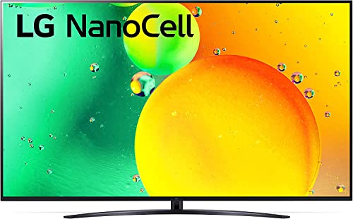 LG NanoCell 75NANO766QA Smart TV 4K 75' Serie NANO76 2022, Processore α5 Gen 5, Filmmaker Mode, Game Optimizer, Wi-Fi, AI ThinQ, Google Assistant e Alexa Integrati, Telecomando Puntatore