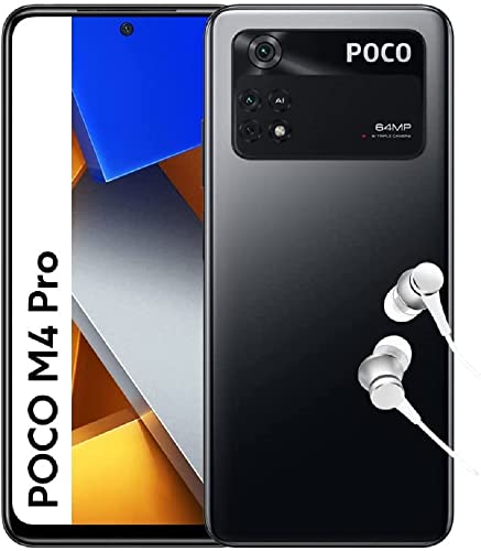 POCO M4 Pro - Smartphone 6+128GB, 6.43” 90Hz AMOLED DotDisplay, MediaTek Helio G96, 64MP Tripla Fotocamera, 5000mAh, Power Black (versione IT + 2 anni di garanzia)