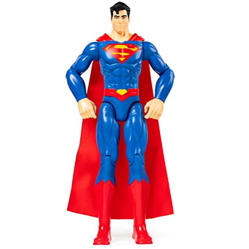 dc comics | Superman | Personaggio Superman 30 cm | Personaggio 30 cm con Decorazioni Originali, Mantello e 11 Punti di articolazione - Giocattoli per Bambini e Bambine dai 3 Anni