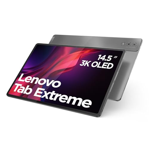 Lenovo Tab Extreme, Display 14.5' 3K - (Processore MediaTek Dimensity 9000, WI-FI 6E, RAM 12GB, Memoria 256GB, Android 13, Alluminio) - Storm Grey, Esclusiva Amazon Precision Pen 3