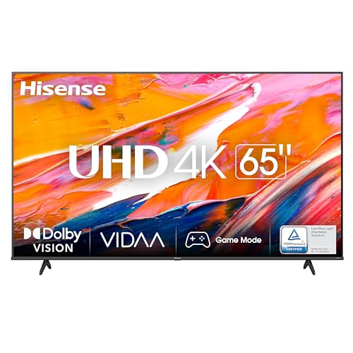 Hisense 65' UHD 4K 65A6K, Smart TV VIDAA U6, Dolby Vision, HDR 10+, Alexa, Tuner DVB-T2/S2 HEVC 10, Nero